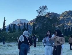 Serasa di Eropa, Dataran Tinggi Dieng Berubah Jadi “Lautan Es” Akibat Fenomena Embun Upas
