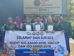 Dukung Program Makan Bergizi Gratis, SPPG Kalirejo Bagelen Kantongi Sertifikasi HACCP dan ISO