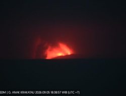 Aktivitas Erupsi Gunung Anak Krakatau, BMKG Rilis Peta Sebaran Abu Vulkanik 6 September 2026